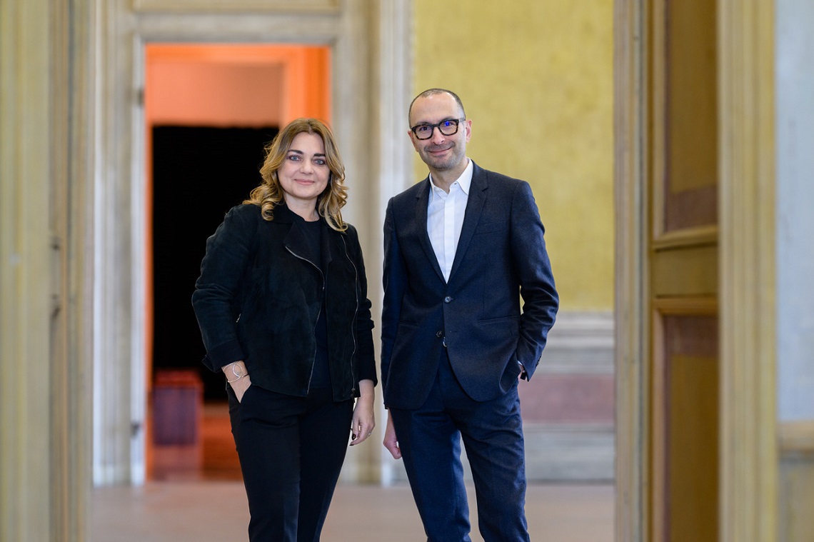 Francesca Lavazza, Presidente e Francesco Manacorda, Direttore del Castello di Rivoli _ Foto Andrea Guermani