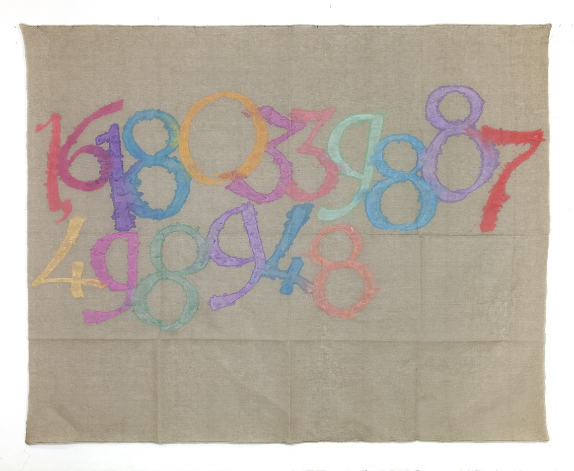 Giorgio Griffa, Canone aureo 948, 2015, acrylic on canvas, 303x378cm_ Foto Federico Rizzo, courtesy Fondazione Giorgio Griffa Canone aureo 948, 2015, acrylic on canvas, 303x378cm_ Foto Federico Rizzo, courtesy Fondazione Giorgio Griffa